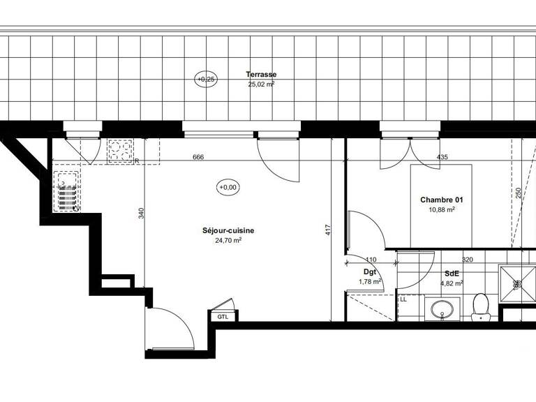 Vente Appartement 2 pièces — photo 1