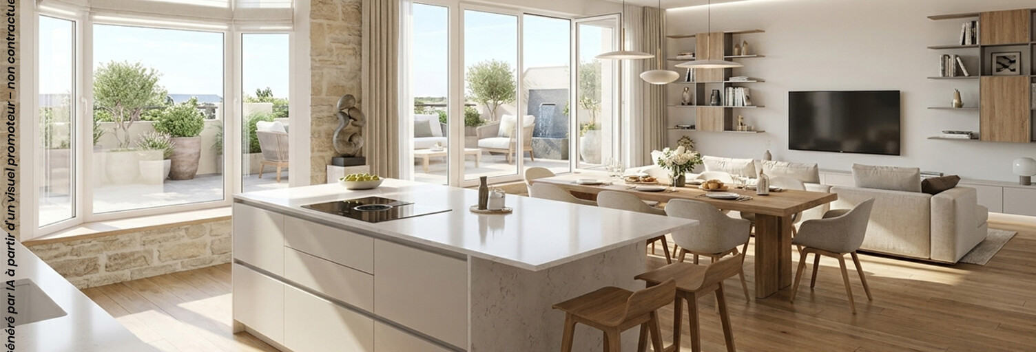 Appartement neuf T2, T3, T4 Pièce 37 à 83 m² à vendre à Touques (14800)