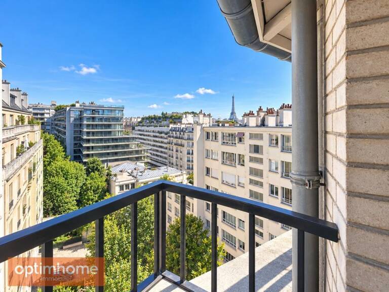 Appartement à vendre 2 pièces - AUTEUIL / JASMIN - Paris XVIème -  DERNIER ÉTAGE – GRAND BALCON – VUE DÉGAGÉE — photo 1