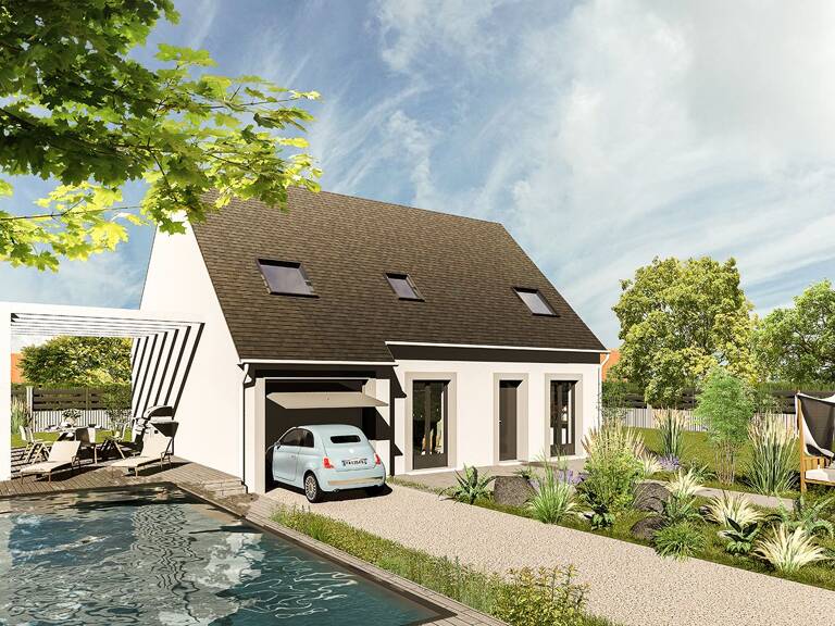 Faites construire votre maison 112.01 m² avec terrain à LE COUDRAY (28) ! — photo 1