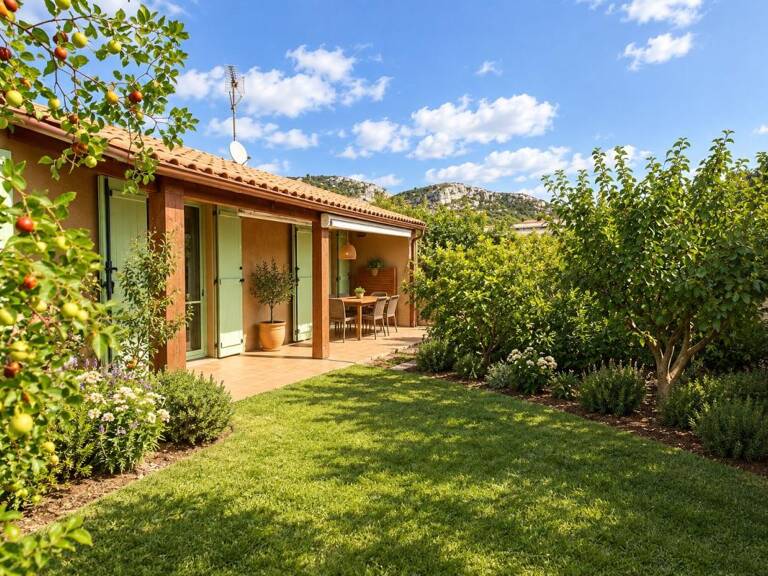 Maison de plain pied, calme, 4 chambres, sans vis-à-vis, piscine, garage, La Bouilladisse — photo 1