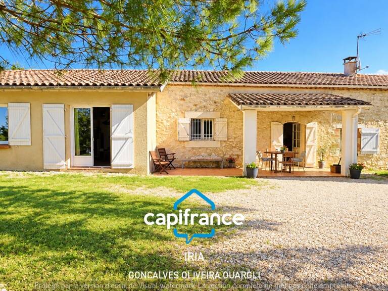 Maison en pierre de plain-pied 190m² – 4 chambres – terrain 2439 m² – LA SAUVETAT SUR LEDE (47) — photo 1