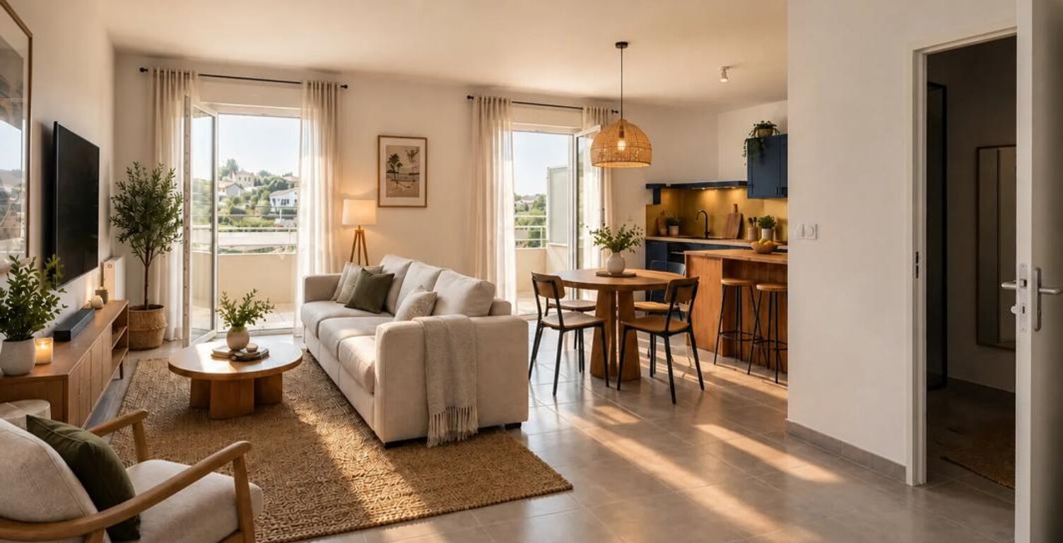 T1 de 28 m² avec terrasse et parking à Marseille 15e — photo 1