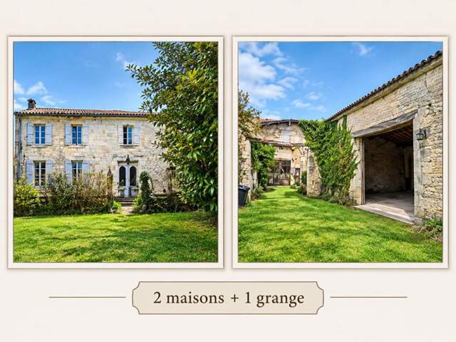 Ancienne fermette à rénover (2 maisons + grange) à 10 mn de COGNAC — photo du bien