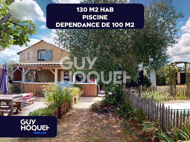 Maison en pierre, piscine, dépendance, garage — photo du bien