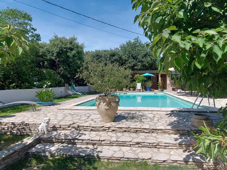 GARD. 30.NIMES. Quartier La Cigale. Belle maison de 119 m2 sur terrain arboré de 1250 m² avec piscine 10 X 6 ? Dépendance ? Capitelle — photo 1