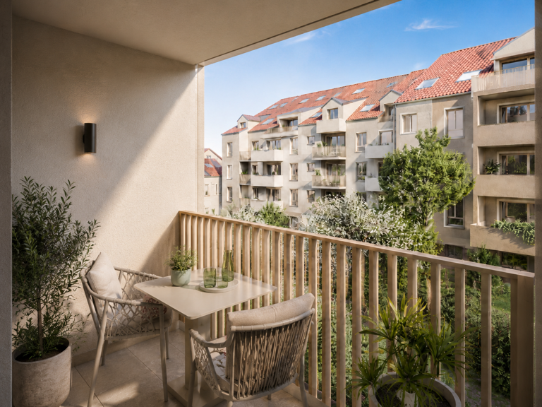 Strasbourg Neudorf - T2 avec terrasse en dernier étage — photo 1