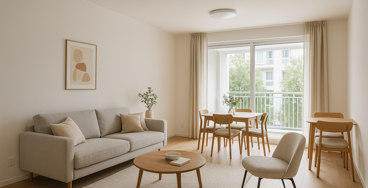 PETITE COPROPRIETE / ENVIRONNEMENT CALME ET VERT / GRAND BALCON / TRAVERSANT — photo 1