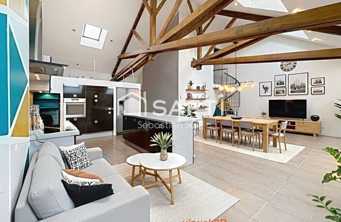 Appartement 4 chambres avec mezzanine  (148 m² au sol) 108 m² loi Carrez — photo 3