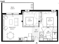 Appartement - 60.77m² - Alénya — photo 2