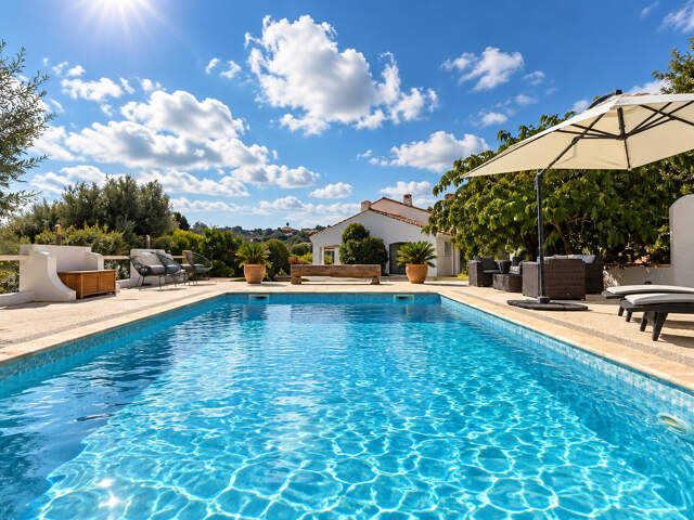 VILLA RENOVEE DE CHARME TERRAIN PLAT  PISCINE POOL HOUSE AMENAGE 3 GARAGES AUX ISSAMBRES — photo du bien