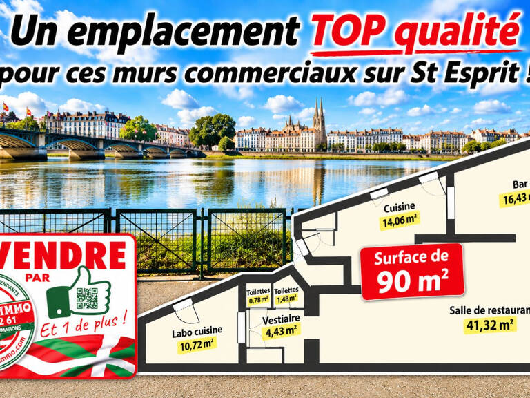 Local commercial de 90 m² avec visibilité optimale — photo 1