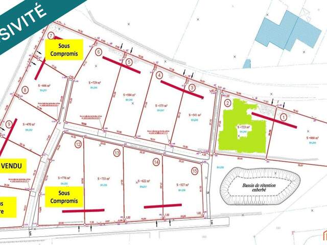 Terrain de 723 m² viabilisée (lot 2)  Le Puy — photo du bien