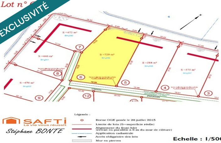 Terrain de 729 m² viabilisée (lot 6)  Le Puy — photo 2