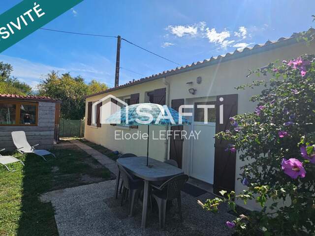 Maison de plain-pied sans vis-à-vis rénové de 75m² sur terrain clos — photo du bien