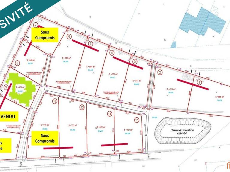 Terrain de 470 m² viabilisée (lot 9)  Le Puy — photo 1