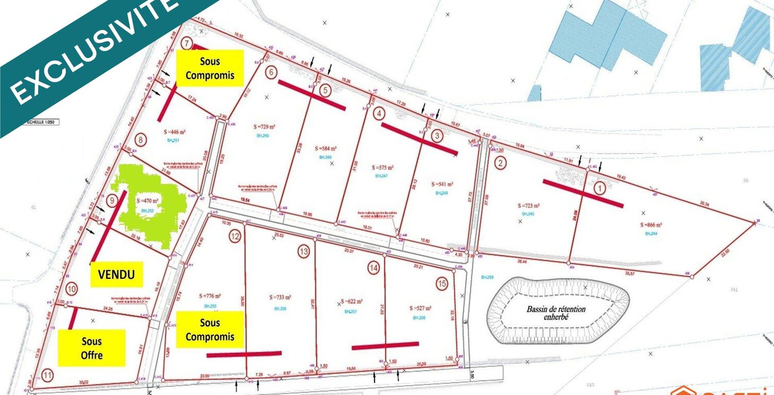 Terrain de 470 m² viabilisée (lot 9)  Le Puy — photo 1