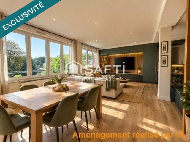 Appartement T4 87m2 avec garage, parking, jardin — photo du bien
