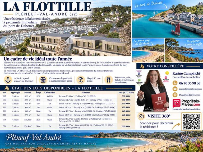 T3 LA FLOTTILLE PLÉNEUF VAL ANDRÉ — photo 1