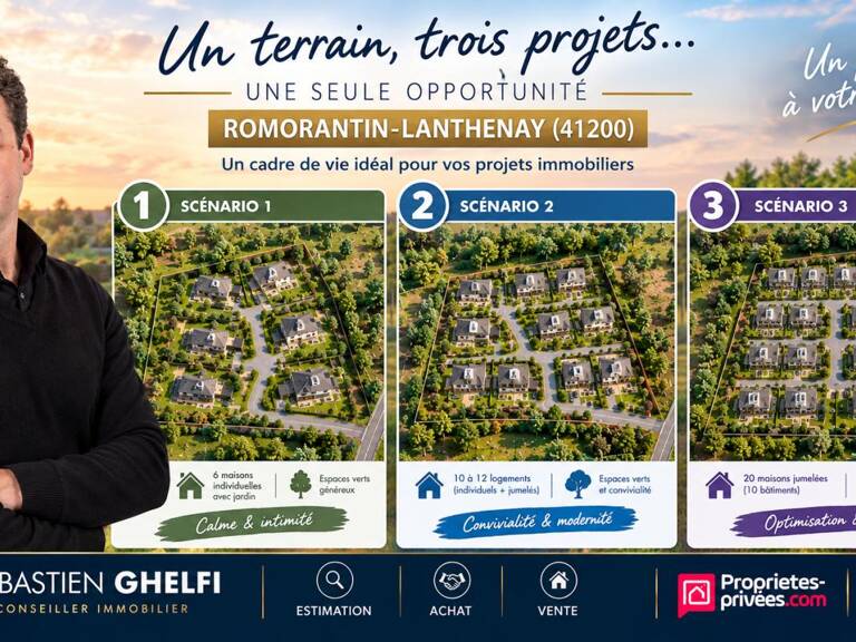 RARE-ROMORANTIN NORD-4 230 m² CONSTRUCTIBLES-FORT POTENTIEL POUR PROJET IMMOBILIER — photo 1
