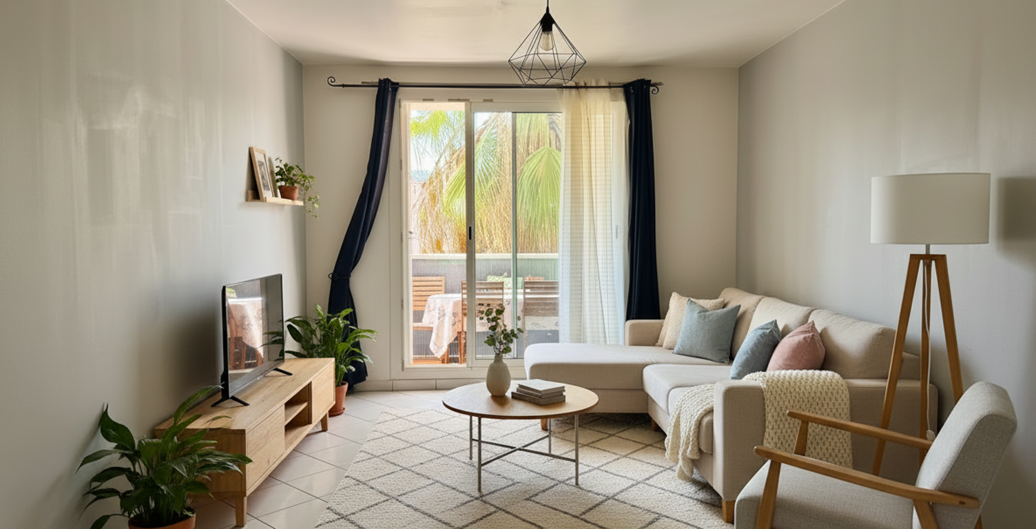 HYÈRES GARE   T2 DE 57 M2 AVEC BALCON - RESIDENCE AVEC ASCEN — photo 1