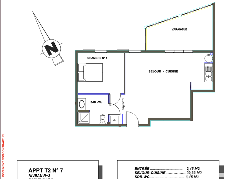 Vente Appartement 2 pièces — photo 1