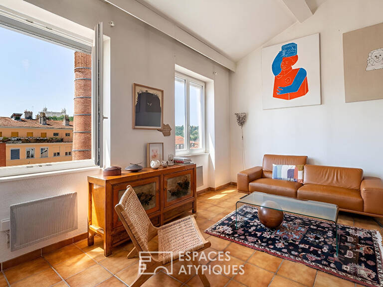 Duplex en dernier étage avec vue Fourvière — photo 1