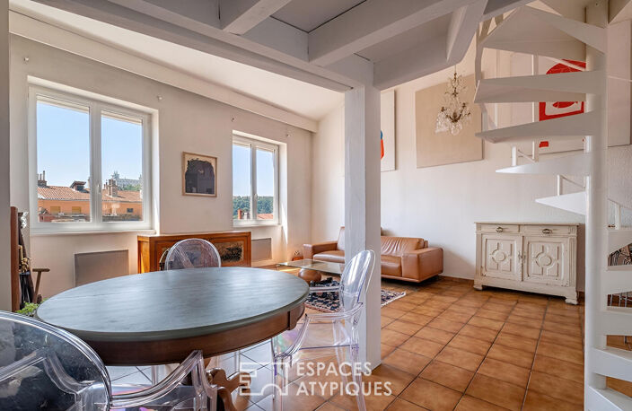 Duplex en dernier étage avec vue Fourvière — photo 2