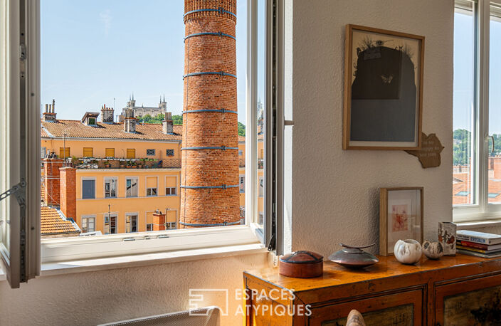 Duplex en dernier étage avec vue Fourvière — photo 3