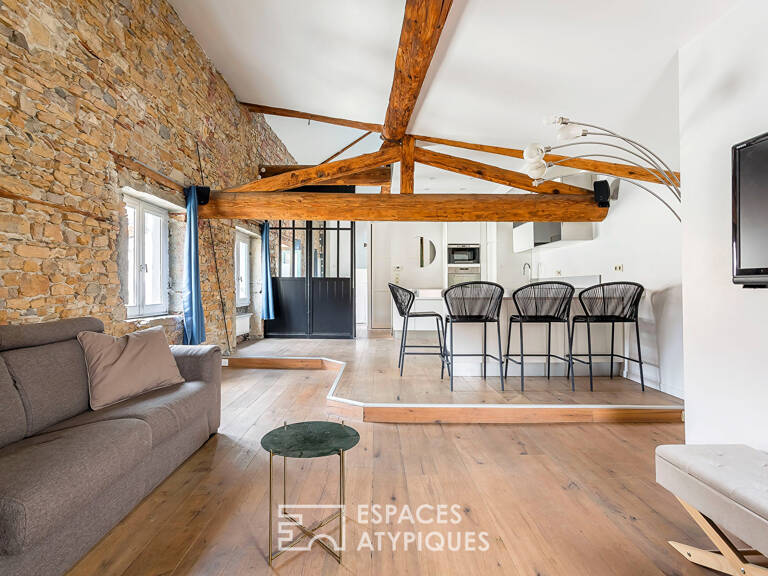 Duplex rénové en dernier étage — photo 1