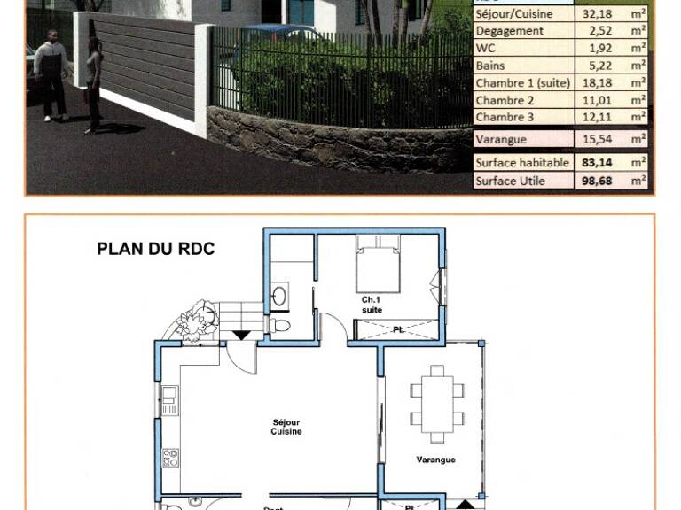 Vente Maison traditionnelle 5 pièces — photo 1