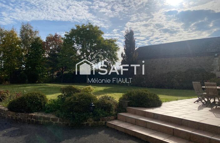 Maison de bourg, en pierre, 192 m², 5 chs, terrain 1469 m², Cerisy Belle Etoile — photo 2
