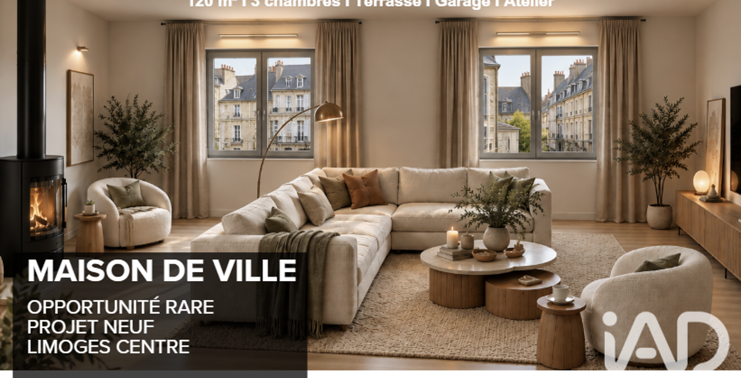 Vente Maison de ville 4 pièces — photo 1
