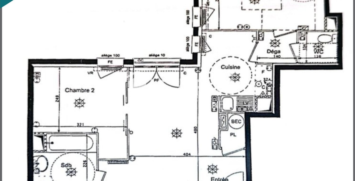 F3/ 2 CHAMBRES-PARKING EN SOUS-SOL- COMMODITÉS — photo 1