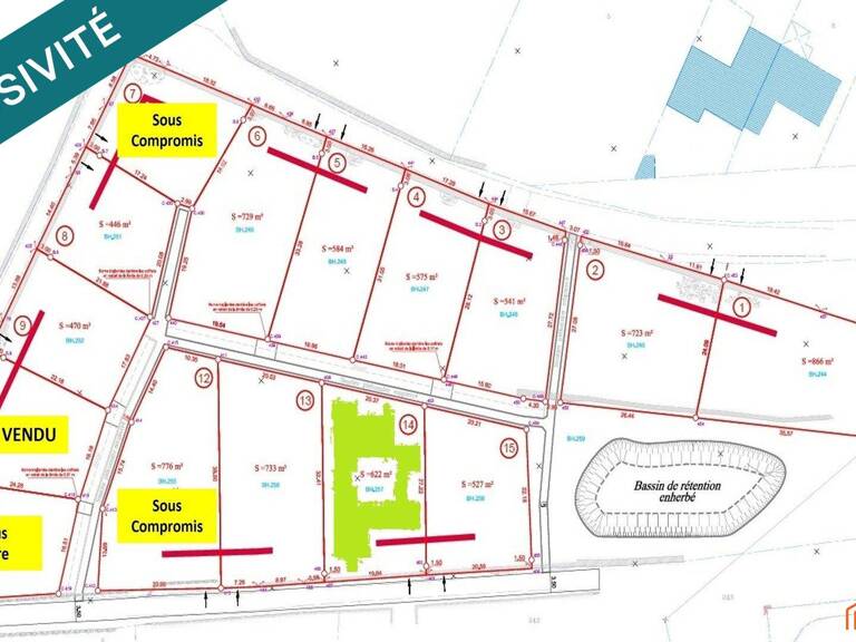 Terrain de 622 m² viabilisée (lot 14)  Le Puy — photo 1