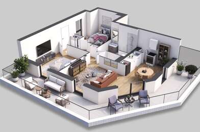 Appartement 3 pièces 280000 €