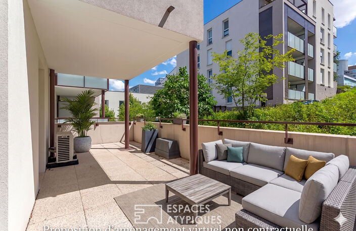 Terrasse d'été et balcon à Bron — photo 4