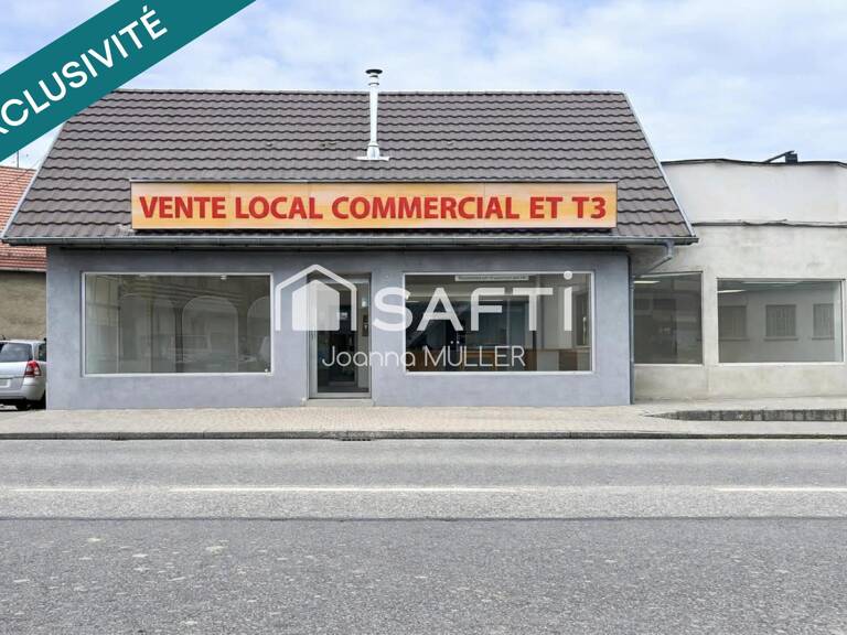 À VENDRE  ENSEMBLE IMMOBILIER MIXTE À Dannemarie  LOCAL COMMERCIAL LIBRE + APPARTEMENT LOUÉ — photo 1