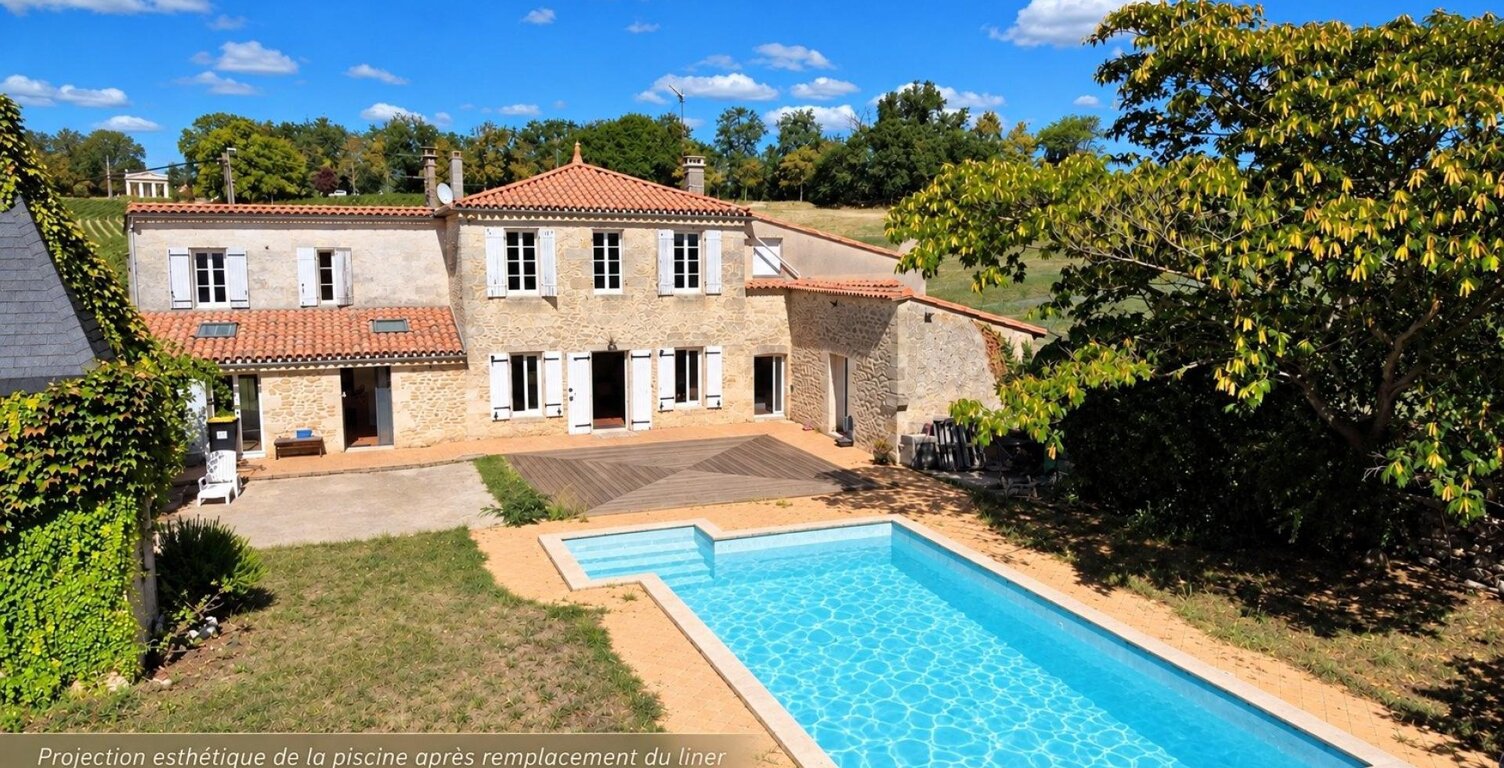 FRONSAC  Une maison en pierre de caractère | 170 m² | 5 chambres + bureau | — photo 1