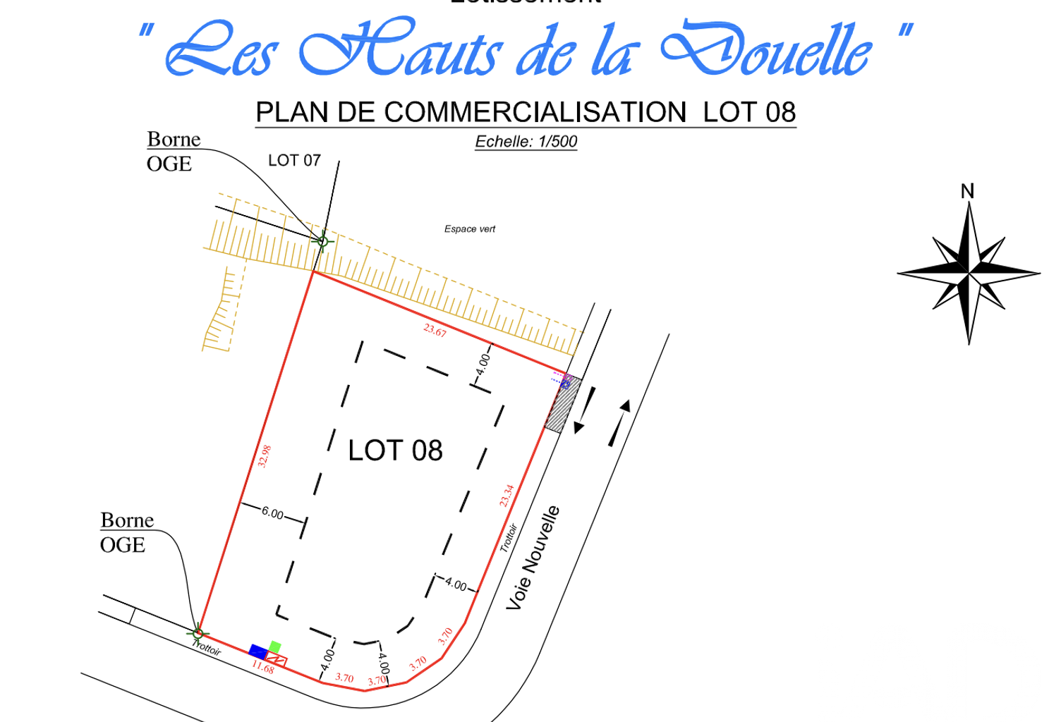 Vente Terrain à bâtir 715 m&sup2; — photo 1