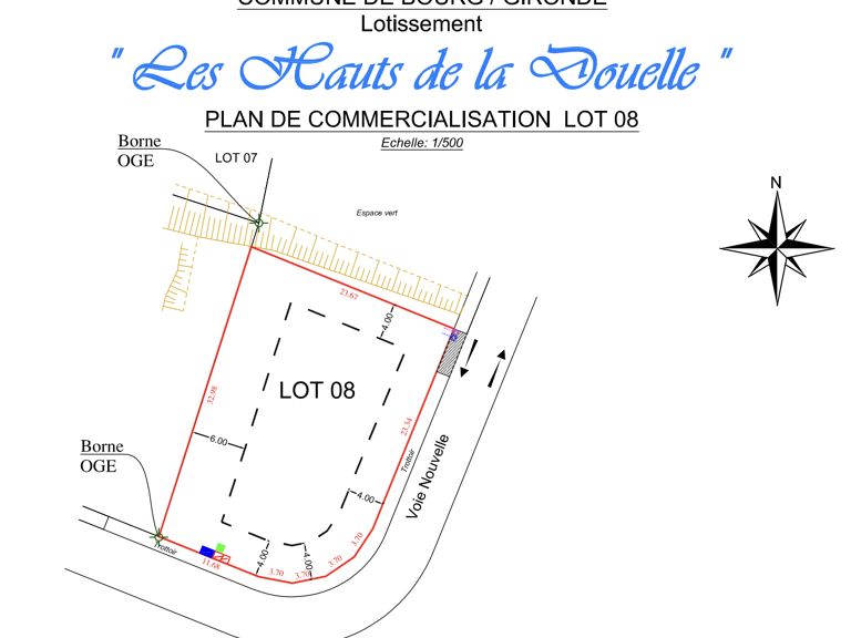 Vente Terrain à bâtir 715 m&sup2; — photo 1