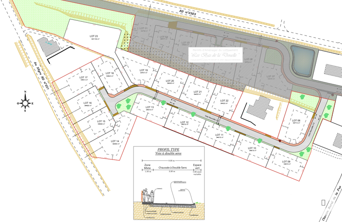 Vente Terrain à bâtir 715 m&sup2; — photo 2