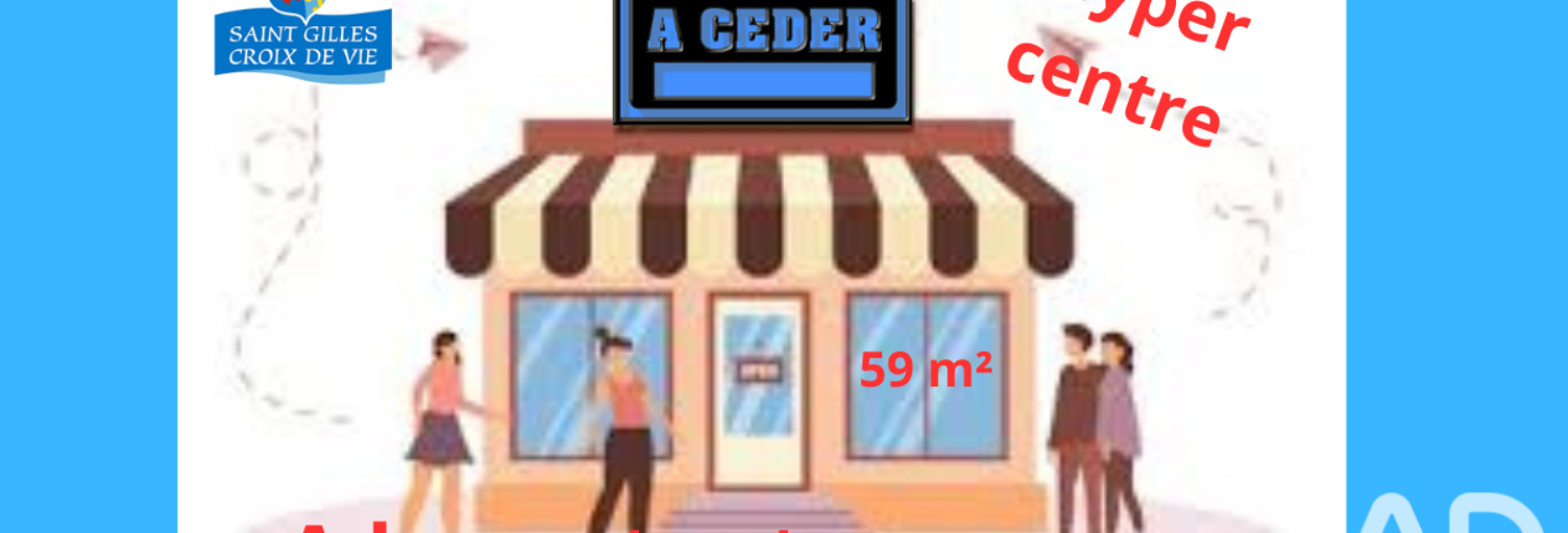 Commerce  58 m² à vendre à Saint-Gilles-Croix-de-Vie (85800)