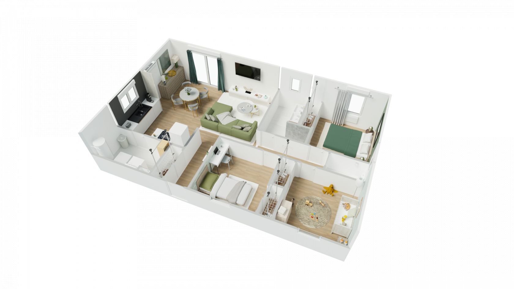 Belin-Beliet, Maison neuve 3 chambres avec terrain - à partir de 188000 €