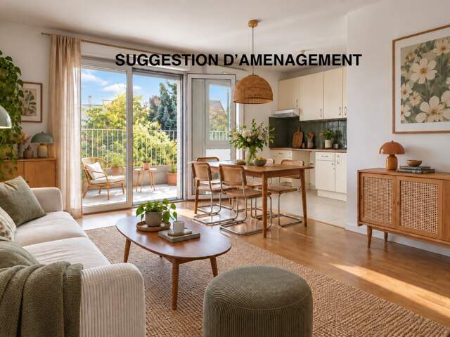 Appartement à vendre 3 pièces PALAISEAU (91), 2 chambres, terrasse, RER à 7 min — photo du bien