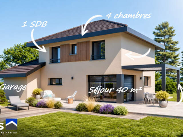 CESSY - Secteur Pitegny- Terrain 560 m² + Maison ARTIS 111 m² avec Garage — photo du bien