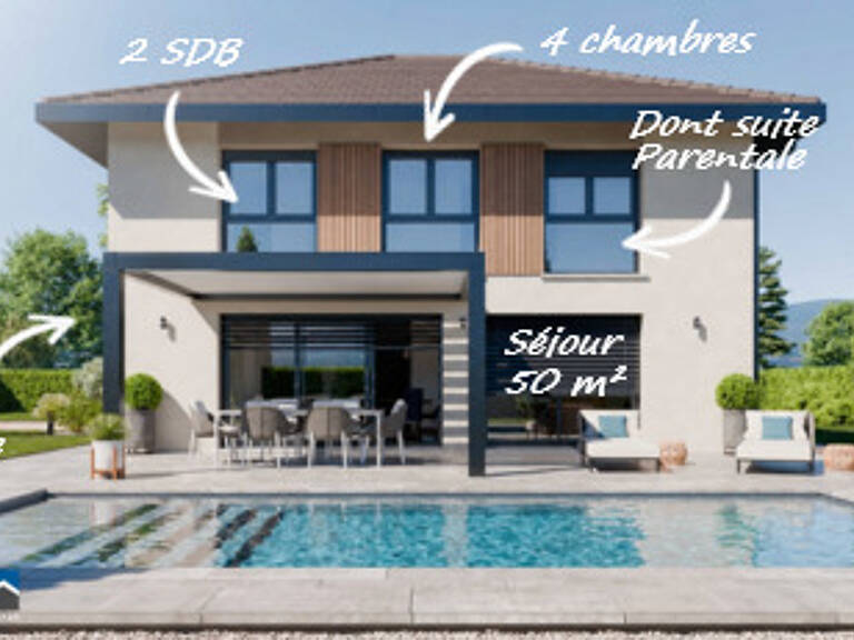 PREVESSIN - Secteur Puggins- Terrain 790 m² + Maison ARTIS 145m² avec Garage — photo 1