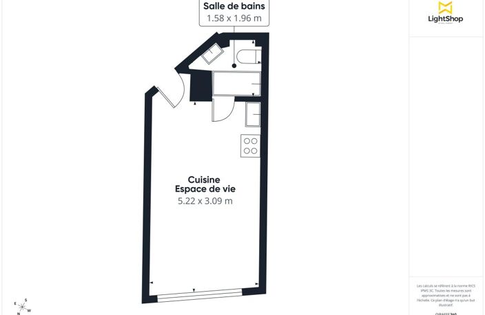 Idéal investissement locatif ! Studio lumineux de 19 m² - Rue de Tolbiac, Paris 13e — photo 3