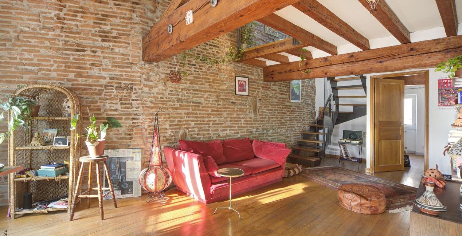 TOULOUSE-quartier LES CARMES-APPARTEMENT type 3 dernier étage avec climatisation et ascenseur — photo 1