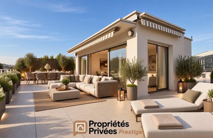 Neuilly sur Seine, penthouse en duplex derniers étages, terrasse plein ciel 150m2 — photo 2